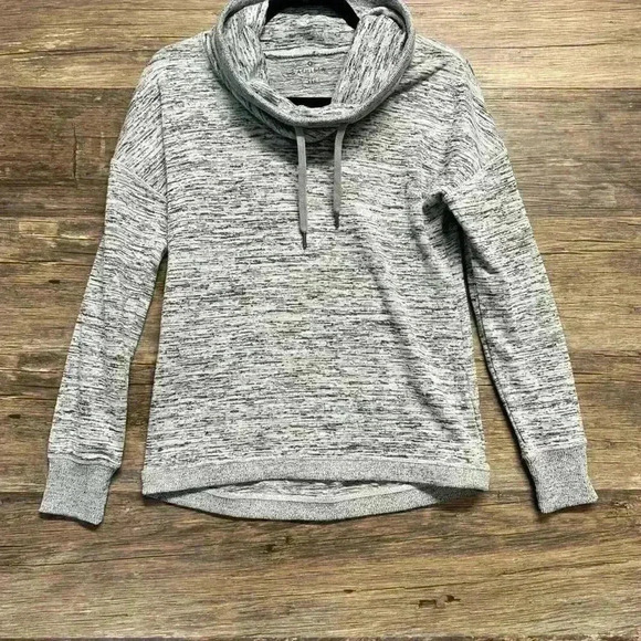 Athleta Heather Gray Cowl Neck Sweater - Picture 1 of 5